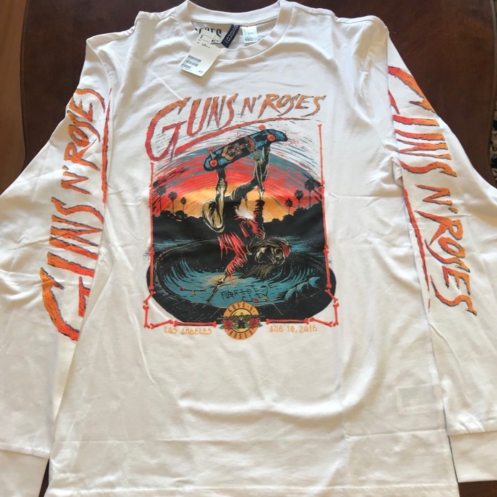 Guns N Roses Long Sleeve T-shirts XS,S,M,L,XL NWT